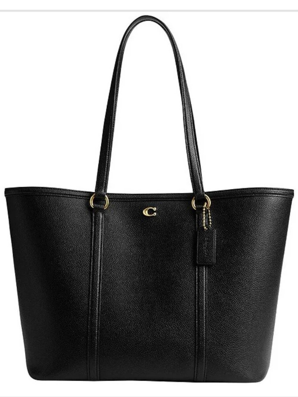 Coach Pebbled Leather Tote Shoulder Bag